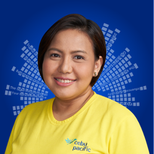 Charo Lagamon (Director for Corporate Communications of Cebu Pacific)
